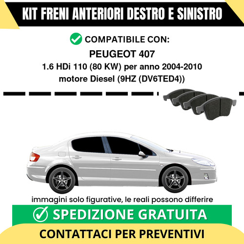 Pastiglie freno anteriori - anteriori, per