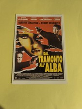 DAL TRAMONTO ALL' ALBA - CARTOLINA MINI LOCANDINA CIAK 1996 COLLEZIONE CINEMA