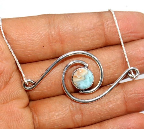 Collana larimar tonda - collana,