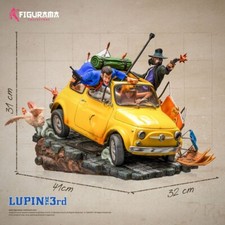 Lupin the 3rd Lupin, Jigen & Fujiko on 500 Abarth Elite Diorama  Statue Figurama