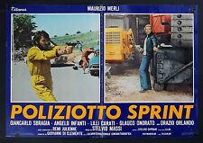 FOTOBUSTA, POLIZIOTTO SPRINT, MAURIZIO MERLI, STELVIO MASSI, POSTER AFFICHE