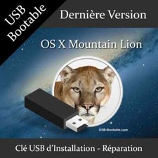 Clé USB Bootable OS X Mountain Lion + Guide PDF d'utilisation