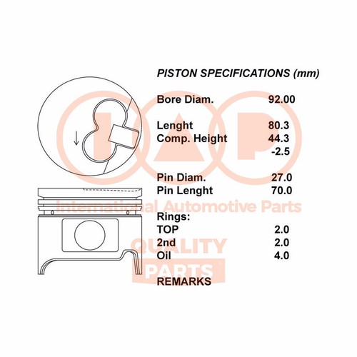 Serie pistoni completi - serie,