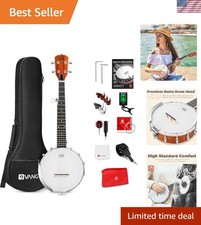 Beginner-Friendly 5 String Mini Banjo with Comfortable Carrying Bag - 26 Inch