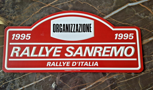 Targa insegna rallye - insegna,