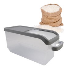 Contenitore per alimenti da cucina contenitore per riso con coperchio scorrevole trasparente 10 kg -