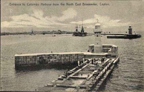 Cartolina colombo ceylon sri - colombo,
