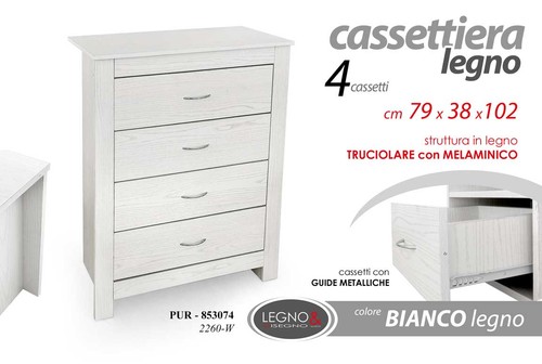 Cassettiera cassetti moderna - 4,