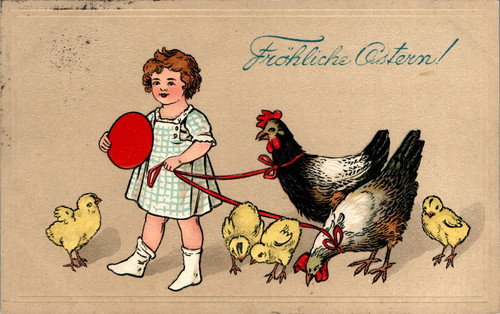 Litho pasqua gallo gallina - litho, e