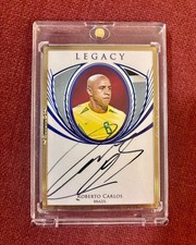 2025 Futera Incredibile Roberto Carlos cornice oro 23kt su cartoncino toppa automatica /3