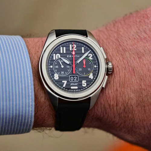 Zenith pilot big date - date, flyback