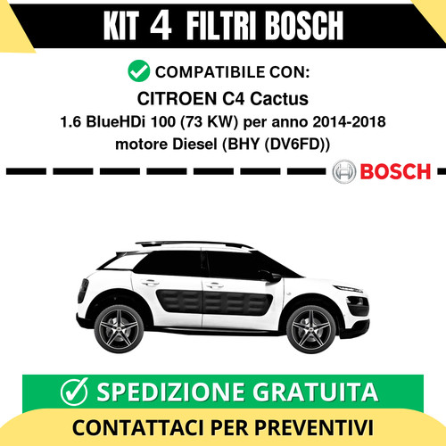 Kit bosch filtri tagliando - kit,