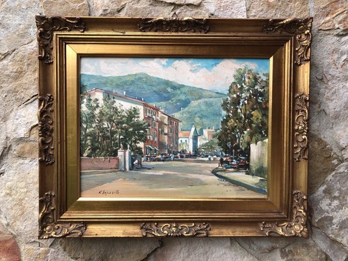 Quadro paesaggio con strada - quadro, strada-