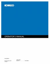 MANUALE OPERATORE ESCAVATORI