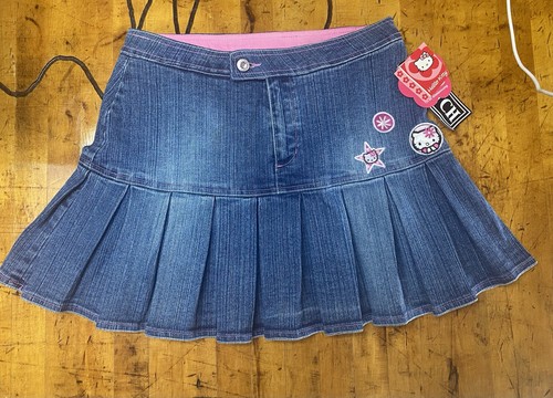 Gonna denim plissettata - gonna,