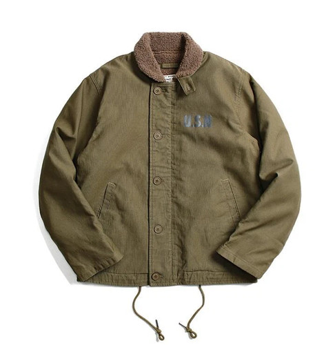Vintage navy deck jacket - deck,
