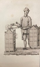 Cina Cuoco Ambulante Incisione