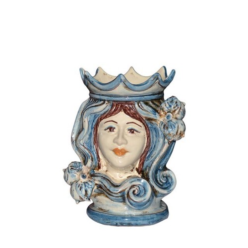 Vaso testa moro - moro, ceramica