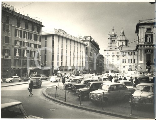 1970 genova veduta piazza - ca,