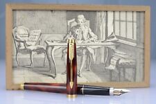 Parker 75 Stilografica Laque Converter Nib "F" 14Kt-585 N°M6174 France 1980s