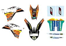 kit grafiche ADESIVI ADATTABILE DHL KTM SX EXC 08 011 SX 07 DHL