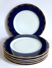 ROSENTHAL CLASSIC ROSE 6 PIATTI " FREDERICK IL GRANDE " COBALTO Ø 26,5 CM