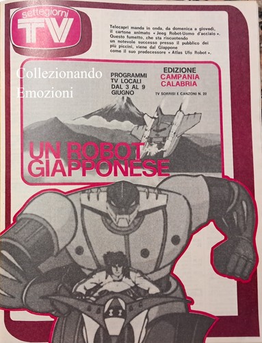 Settegiorni 1979 jeeg robot - tv,