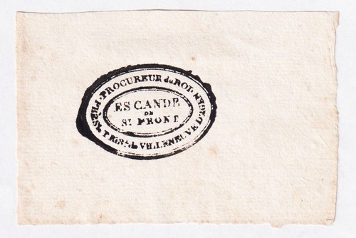 Exlibris escande de - escande,