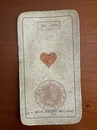 Carte gioco dic - carte, 1936