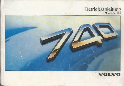 Volvo 740 manuale uso - 740,