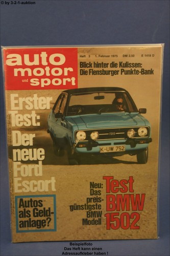 Ams auto motor sport bmw - ams, 3/75