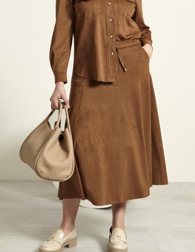 Marina rinaldi gonna suede - marina,