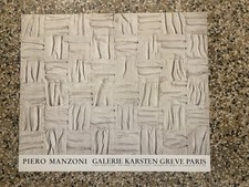 Manzoni Piero Manifesto / Poster 67 x 80 cm. Paris Galerie Karsten Greve 1992