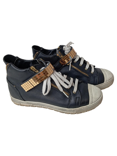 Vera pelle sneaker donna alte - vera,