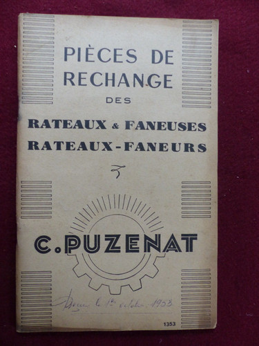 Pièce rechange des rateaux - rechange,