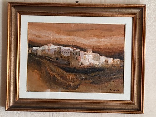 Lucio garofalo olio su tela - -,