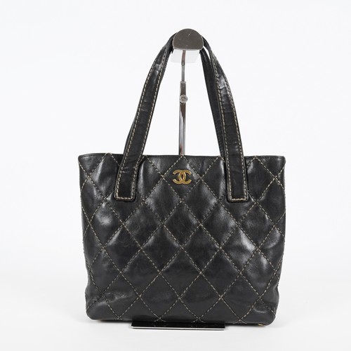 Borsa chanel wild stitch - stitch, nera