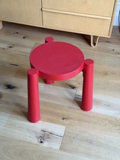 Sgabello tavello rosso - sgabello,