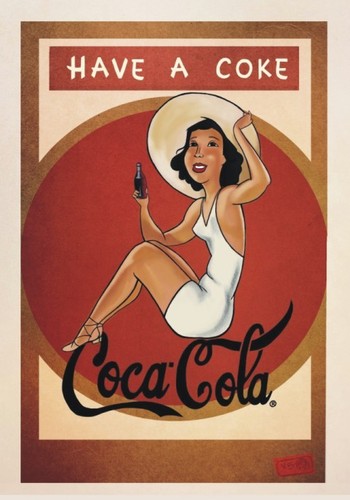 Targa vintage coca - targa, cola