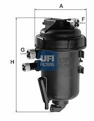 Filtro gasolio completo ufi - gasolio,