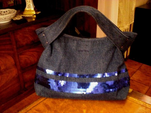 Borsa stoffa jeans - in,