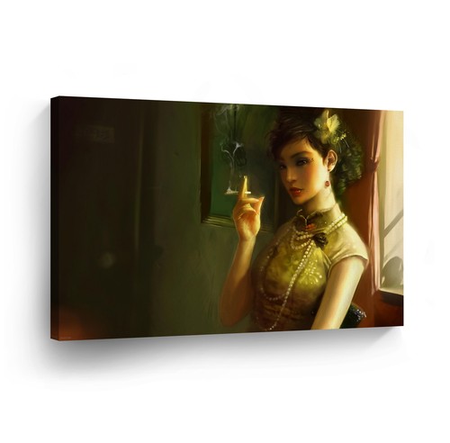 Smoke wed wall art una - wall,