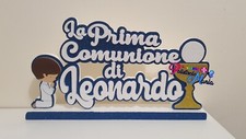 Scritta Polistirolo La prima comunione di ( con Nome)