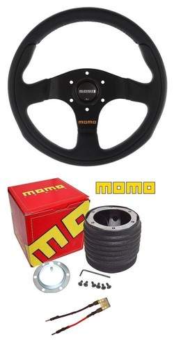 Volante momo team nero 300mm - volante,