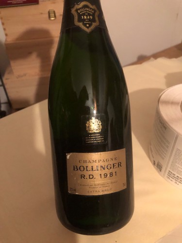 Champagne bollinger 1981 - champagne, r.d.