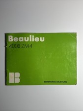 Beaulieu 4008 Manuale di