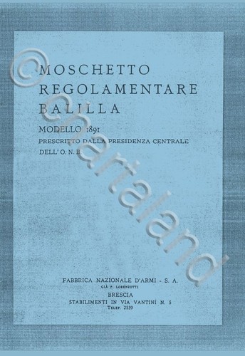 Fucile moschetto balilla - fucile,