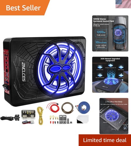 Powerful slim car subwoofer - powerful,