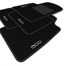 Tappetini Auto per Fiat 500 dal 2010 Ricamato | Kit Completo Tappeti Macchina