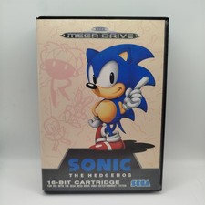 SONIC THE HEDGEHOG per SEGA MEGA DRIVE COMPLETO PAL MULTILINGUA ORIGINALE OTTIMO